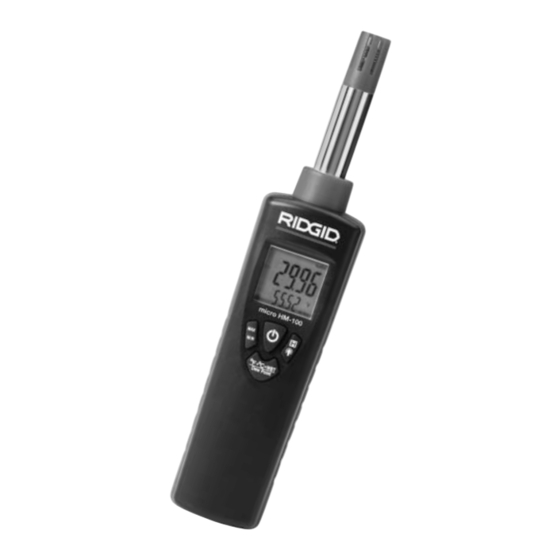 RIDGID micro HM-100 Bersetzung Der Originalbetriebsanleitung