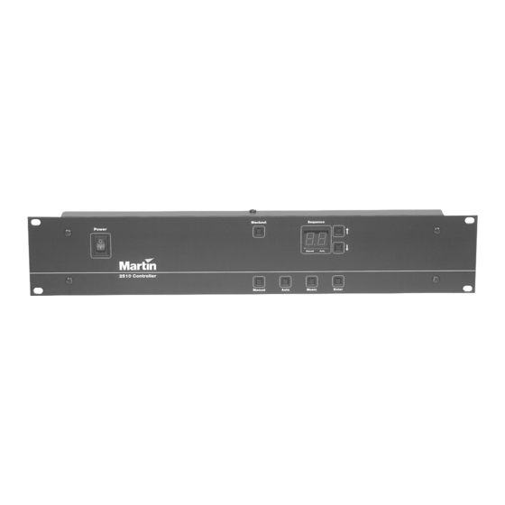 Martin Professional 2510 Bedienungsanleitung