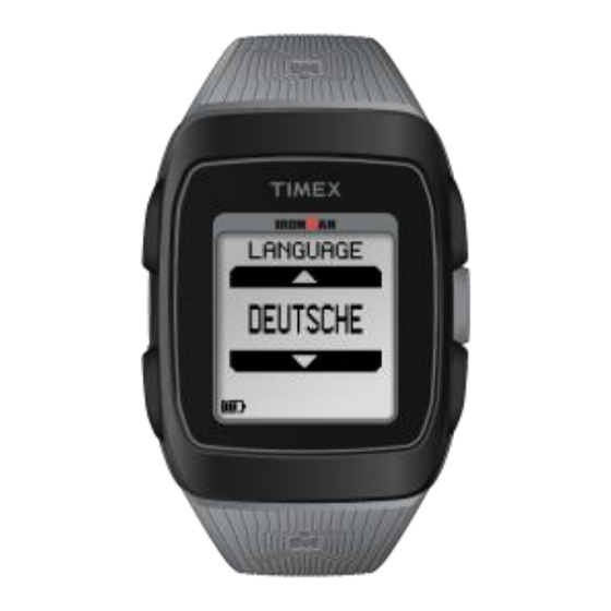 Timex IRONMAN GPS Benutzerhandbuch