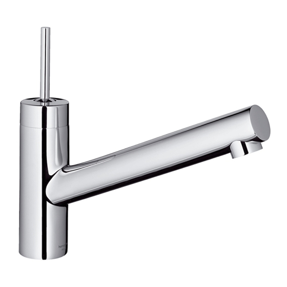Hansgrohe Axor Starck 10801000 Gebrauchsanleitung, Montageanleitung