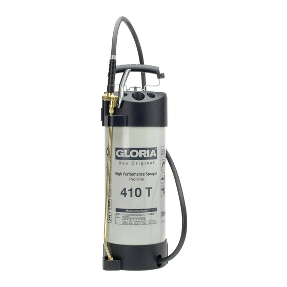 Gloria 410T Serie Betriebsanleitung