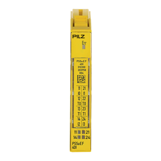 Pilz PSSu E S 4DI Bedienungsanleitung
