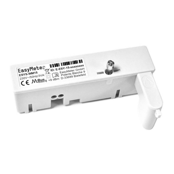 easyMeter ESYS-WM15 Betriebsanleitung