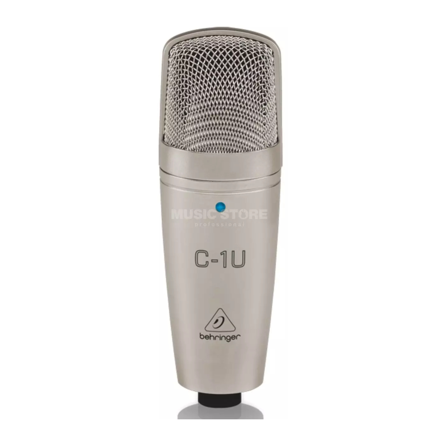 Behringer C-1U Bedienungsanleitung