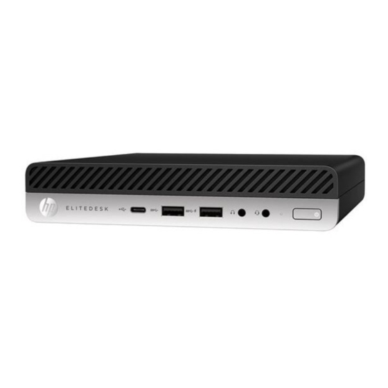 HP EliteDesk 705 G4 Desktop Mini Referenzhandbuch