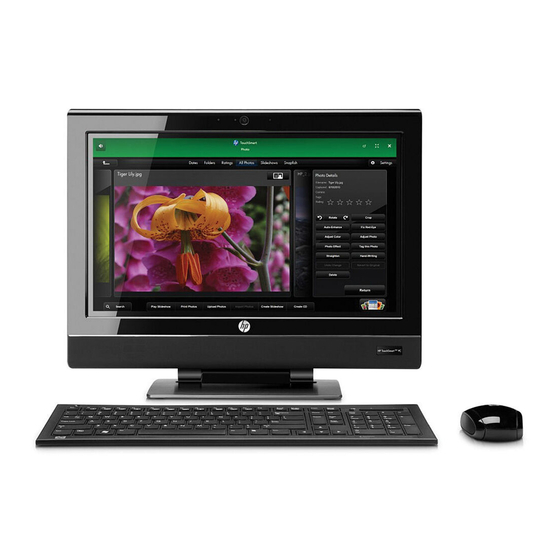 HP TouchSmart 310 PC Kurzanleitung