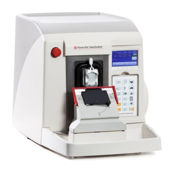 Sakura Tissue-Tek AutoSection Kurzanleitung