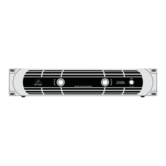 Behringer iNuke NU12000 Schnellstartanleitung