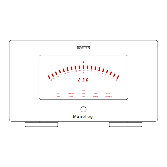 Trigon Elektronik Monolog Bedienungsanleitung