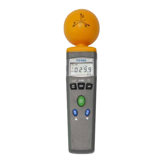 PCE Instruments EM29 Bedienungsanleitung