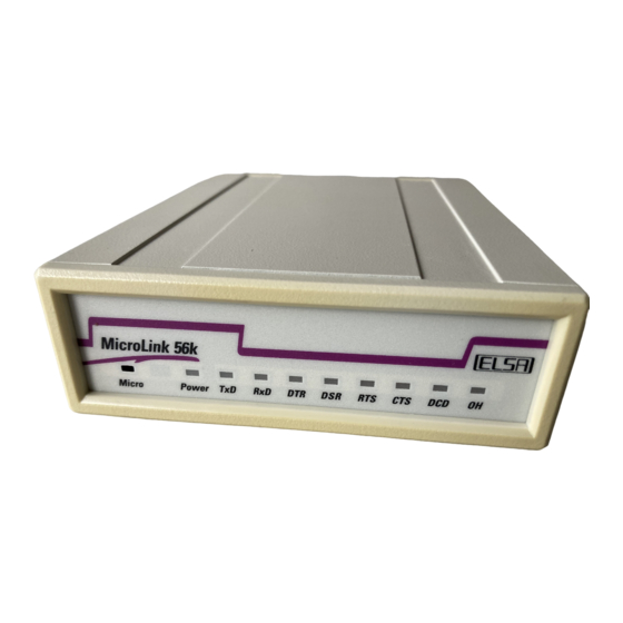 ELSA MicroLink 56k Bedienungsanleitung