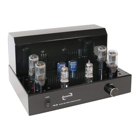 DynaVox VR-20 Bedienungsanleitung