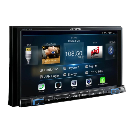 Alpine INE-W720D Installationsanleitung