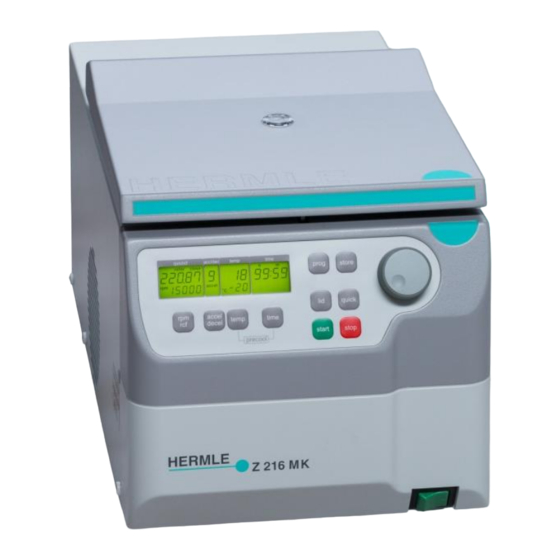 Hermle Z 216 MK Bedienungsanleitung