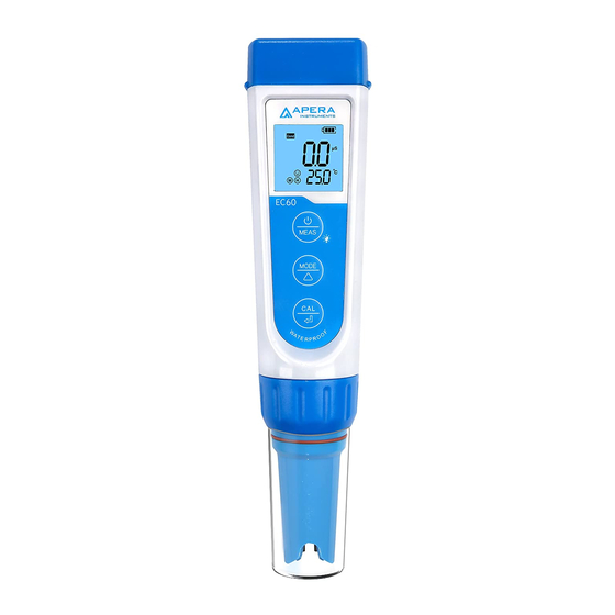 APERA INSTRUMENTS EC60 Premium Bedienungsanleitung