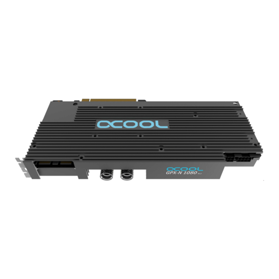 Alphacool GPX-N 1080-M12 Anleitung