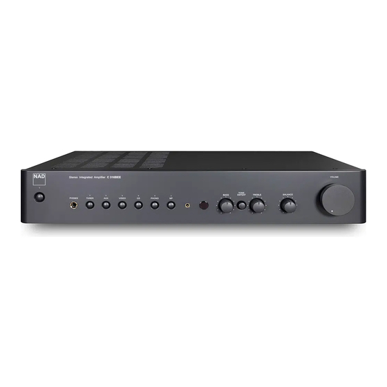 NAD C 316BEE Bedienungsanleitung
