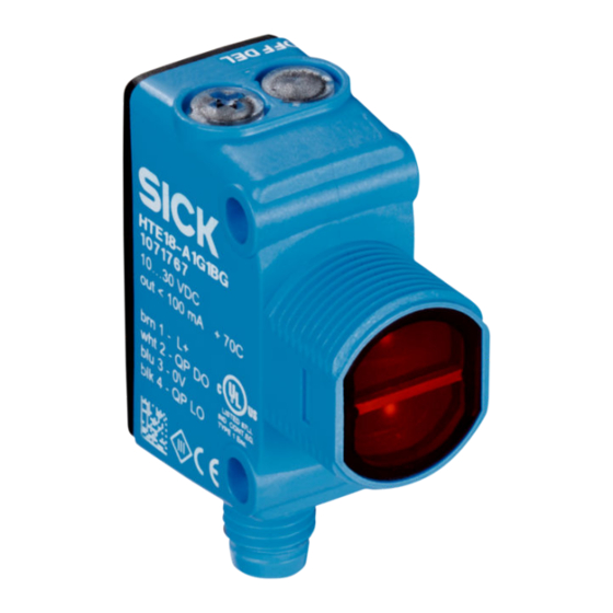 SICK H18 SureSense Betriebsanleitung