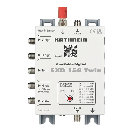 Kathrein EXD 158 Twin Anleitung