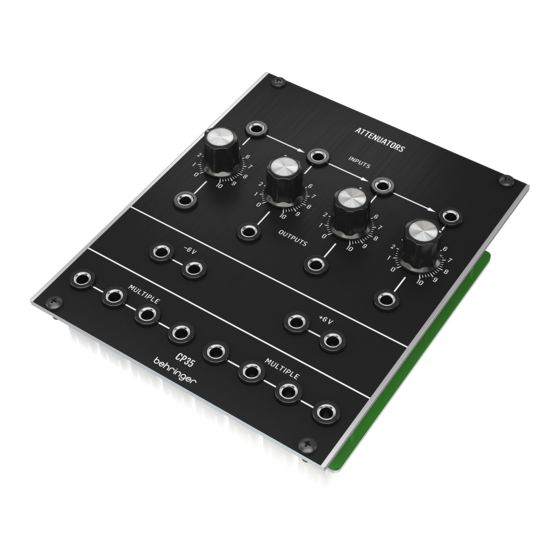 Behringer CP35 Bedienungsanleitung