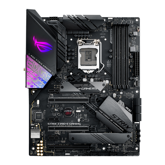 Asus ROG STRIX Z390-E GAMING Bedienungsanleitung