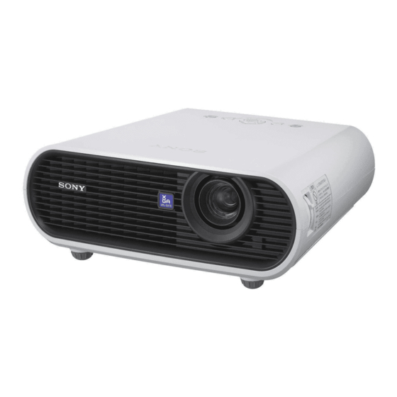 Sony VPL-EX70 Bedienungsanleitung