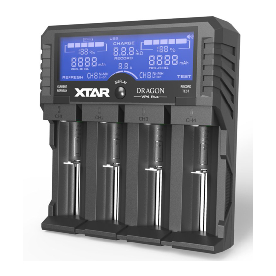 XTAR Dragon VP4 PLUS Bedienungsanleitung