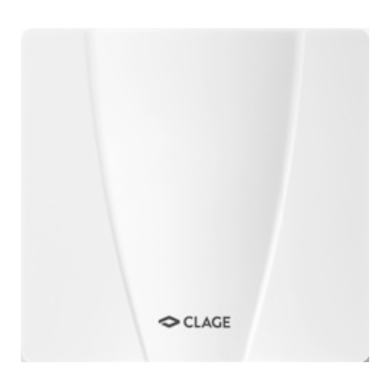 clage Home Server Gebrauchs- Und Montageanleitung