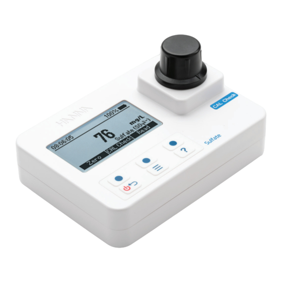 Hanna Instruments HI97751 Bedienungsanleitung