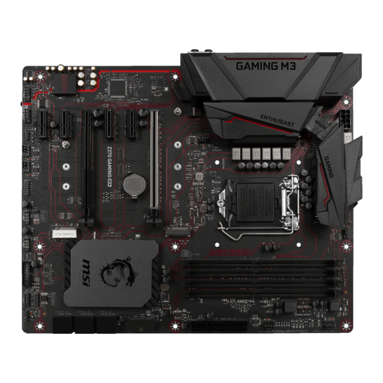 MSI Z270 GAMING M3 Kurzanleitung