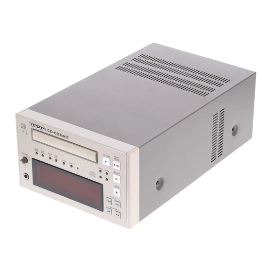 Tascam CD-601MKII Benutzerhandbuch