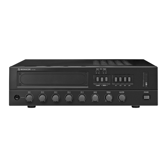 Monacor PA-1200 Bedienungsanleitung