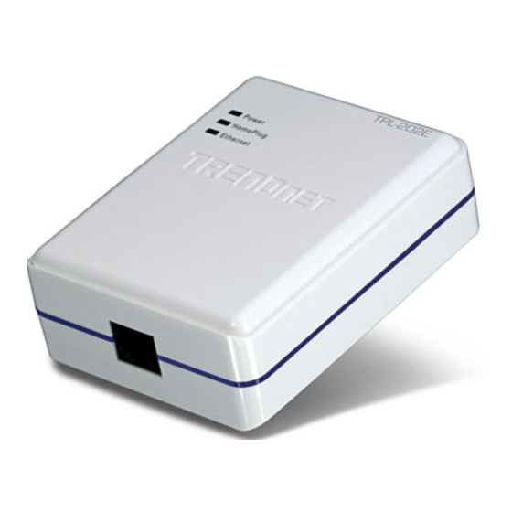 TRENDnet TPL-202E Schnellinstallationsanleitung