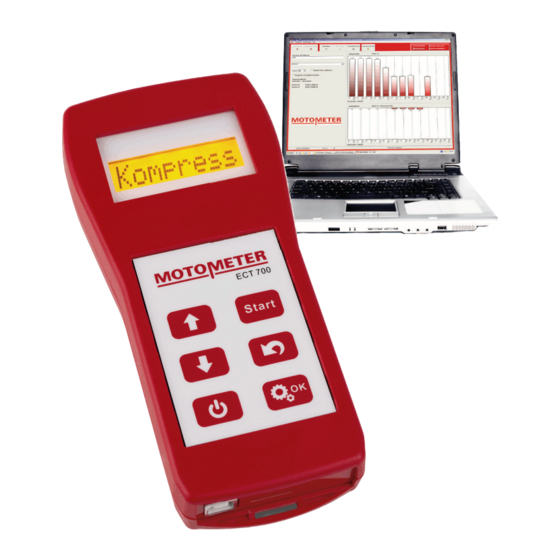 MOTOMETER ECT 700 Bedienungsanleitung