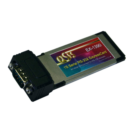 Exsys EX-1390 1S Bedienungsanleitung