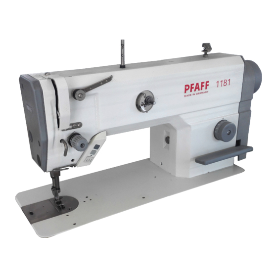 Pfaff 1181 Betriebsanleitung