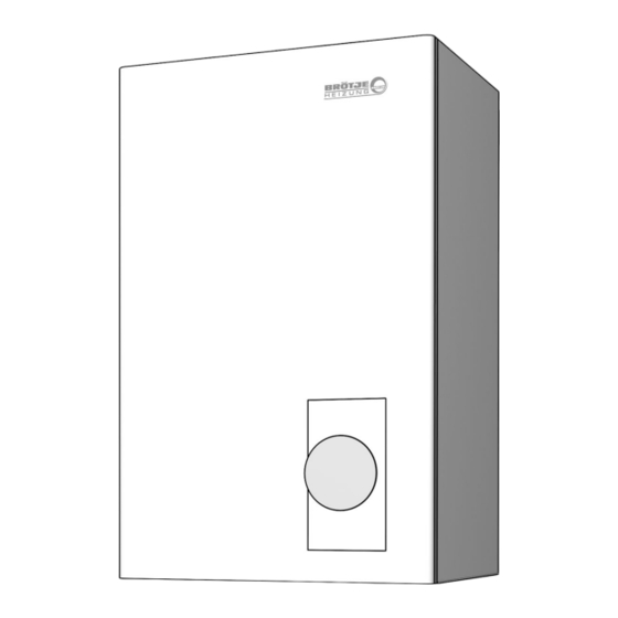 BROTJE EcoTherm Plus WGB-K 20 E Installationshandbuch