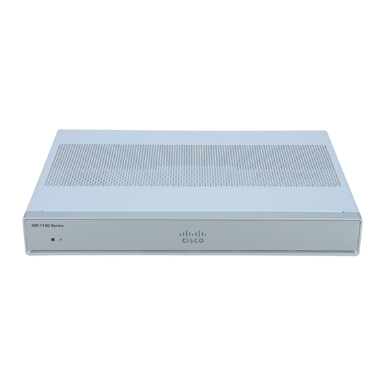 Cisco ISR1100-Serie Hardwareinstallationshandbuch