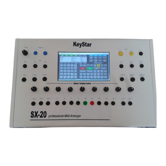 KeyStar SX-20 Bedienungsanleitung