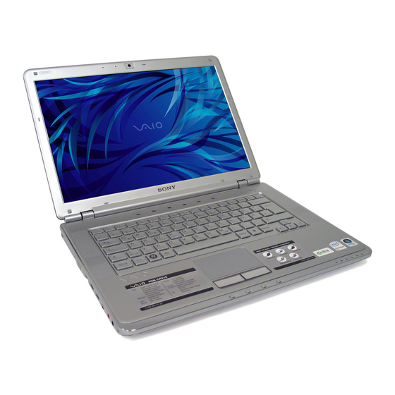 Sony VAIO VGN-CR Series Benutzerhandbuch
