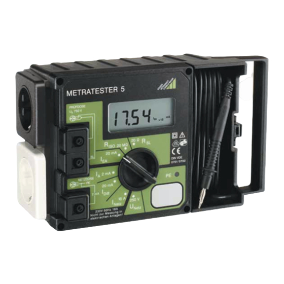 Gossen MetraWatt METRATESTER 5-f Bedienungsanleitung