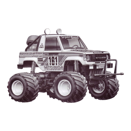 Tamiya Mitsubishi Montero Wheelie Bedienungsanleitung