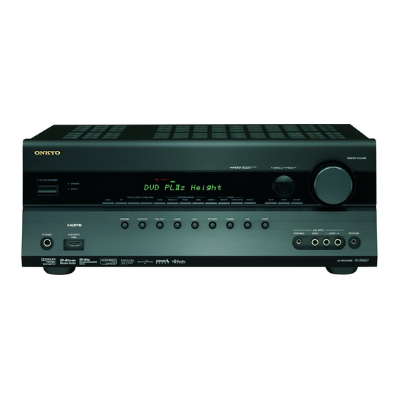 Onkyo TX-SR607 Handbücher