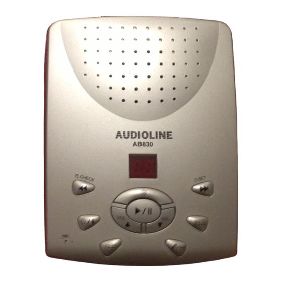 AUDIOLINE AB830 Bedienungsanleitung