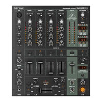 Behringer PRO MIXER DJX900USB Schnellstartanleitung