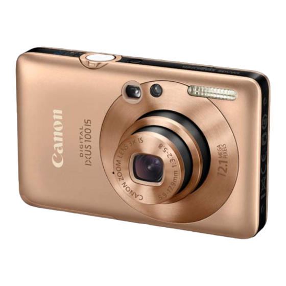 Canon Ixus 100 IS Bedienungsanleitung