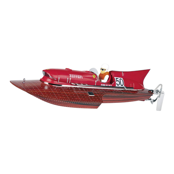 Carrera RC Ferrari Boat Arno XI Montage- Und Betriebsanleitung