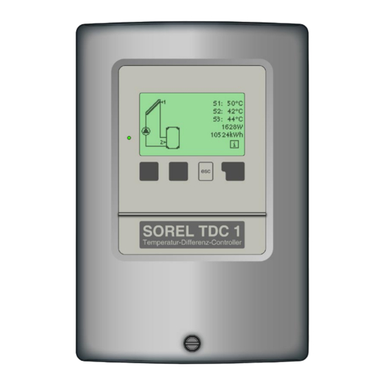 Sorel TDC 1 Montageanweisung Und Bedienanleitung