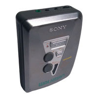 Sony WALKMAN WM-EX372 Bedienungsanleitung