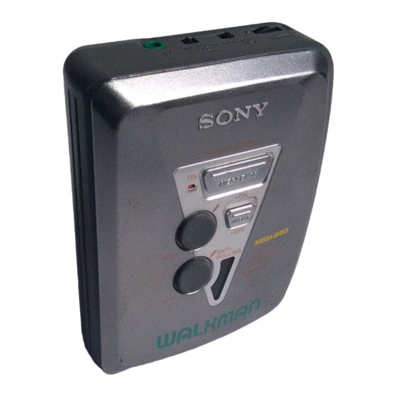 Sony WM-EX170 Bedienungsanleitung